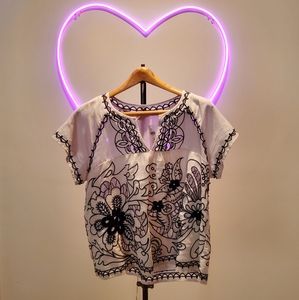 Anthropologie Vanessa Virginia Peasant top size 12